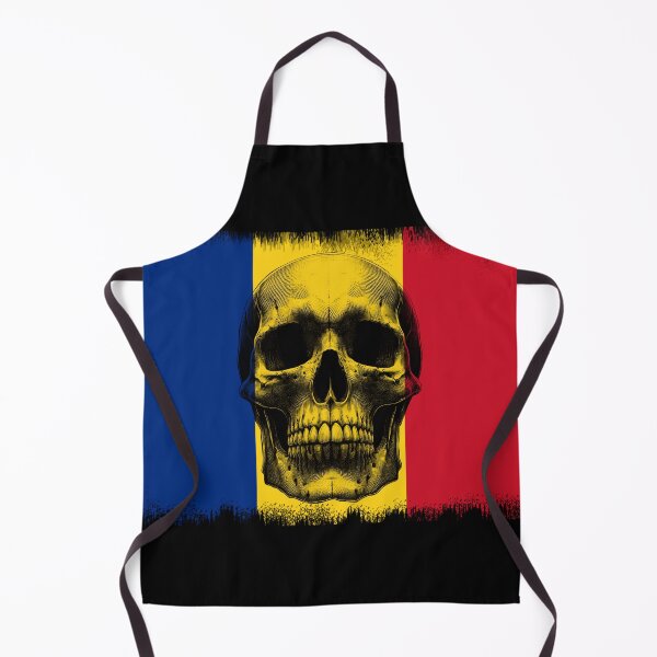 Item preview, ROMANIA SKULL FLAG NATION RAREART COUNTRY HALLOWEEN #ogirdor designed and sold by ogirdorgraphics.