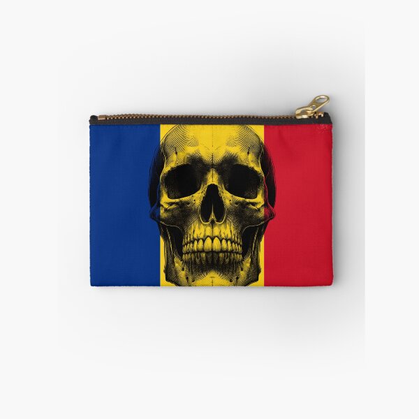 Item preview, ROMANIA SKULL FLAG NATION RAREART COUNTRY HALLOWEEN #ogirdor designed and sold by ogirdorgraphics.