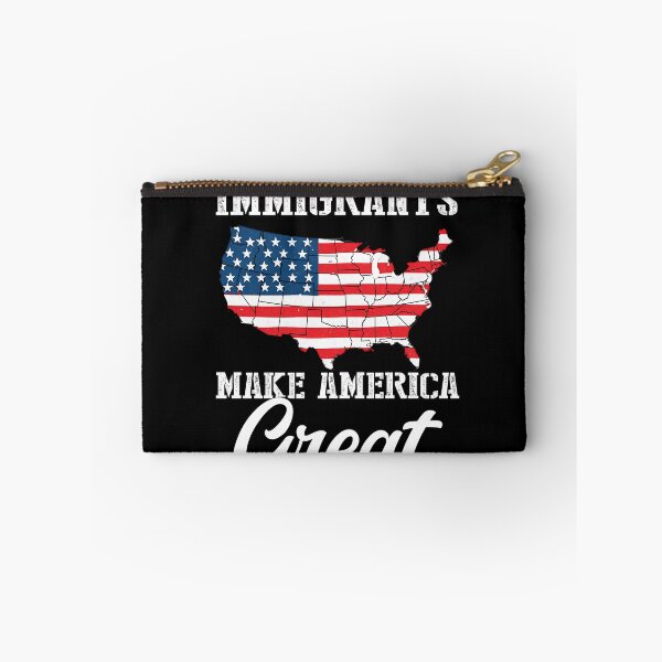 Item preview, Immigrants Make America Great - USA Patriotic Map   designed and sold by Smix Pixels.
