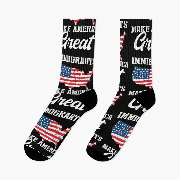 Item preview, Immigrants Make America Great - USA Patriotic Map   designed and sold by Smix Pixels.
