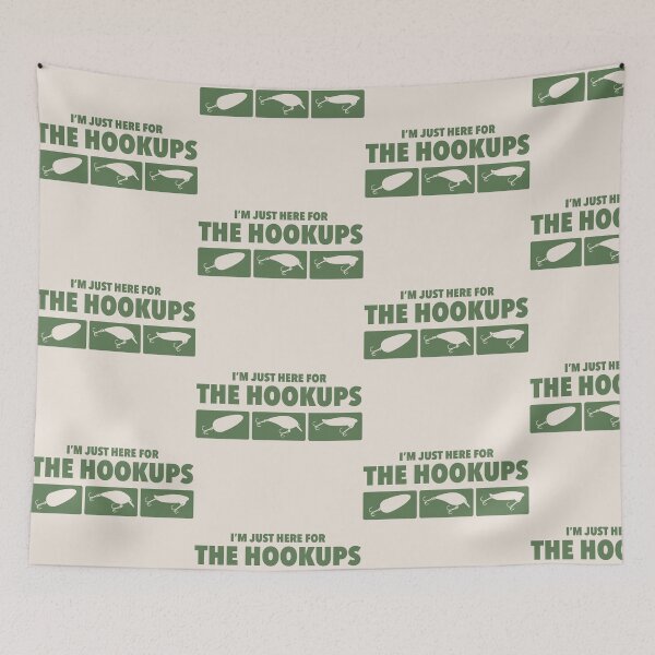 Item preview, Here for the Hookups - Green designed and sold by BlueSkyTheory.