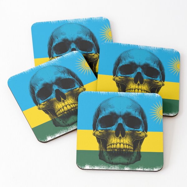 Item preview,  RWANDA SKULL FLAG NATION RAREART COUNTRY HALLOWEEN #ogirdor designed and sold by ogirdorgraphics.