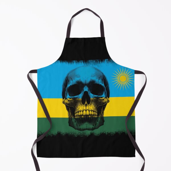 Item preview, RWANDA SKULL FLAG NATION RAREART COUNTRY HALLOWEEN #ogirdor designed and sold by ogirdorgraphics.