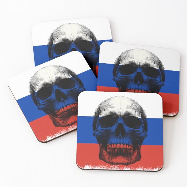 Item preview, RUSSIA SKULL FLAG NATION RAREART COUNTRY HALLOWEEN #ogirdor designed and sold by ogirdorgraphics.
