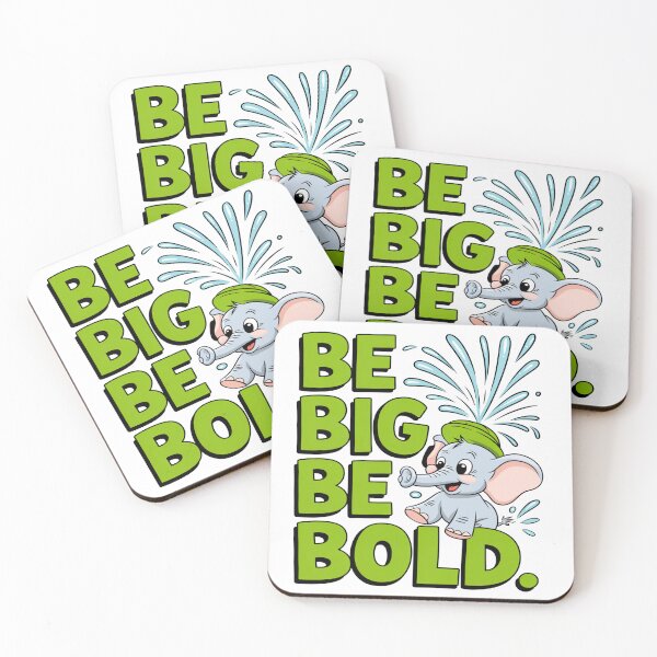 Item preview, Be Big Be Bold Motivational Elephant designed and sold by Taans-Creation.