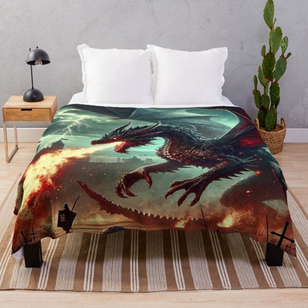 Item preview, Epic Dragon Battle – Fire and Fury designed and sold by ArtsyEcho.