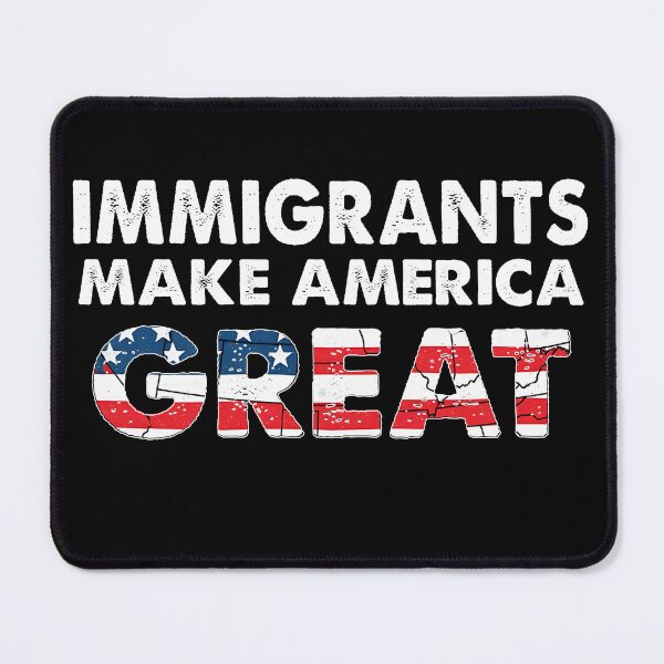 Item preview, Immigrants Make America Great - Distressed USA Patriotic Map designed and sold by Smix Pixels.
