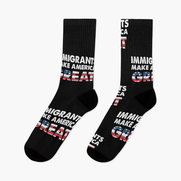 Item preview, Immigrants Make America Great - Distressed USA Patriotic Map   designed and sold by Smix Pixels.