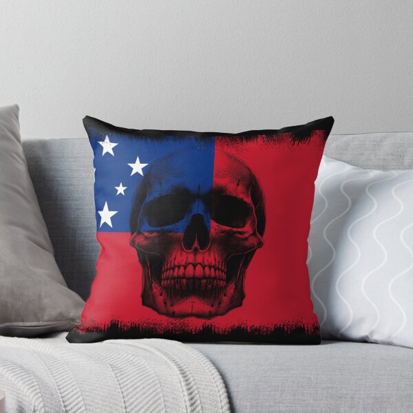 Item preview, SAMOA SKULL FLAG NATION RAREART COUNTRY HALLOWEEN #ogirdor designed and sold by ogirdorgraphics.