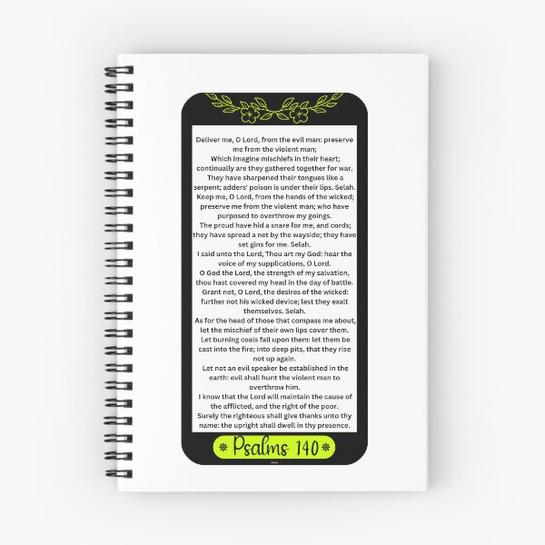 Item preview, Psalm 140 prayer for protection from violent enemies designed and sold by wildwhimsical.
