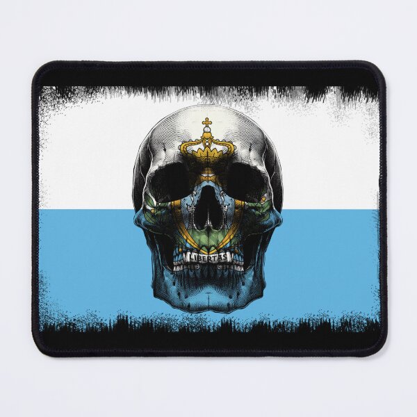Item preview, SAN MARINO SKULL FLAG NATION RAREART COUNTRY HALLOWEEN #ogirdor designed and sold by ogirdorgraphics.