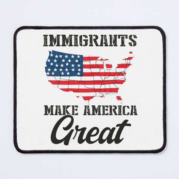 Item preview, Immigrants Make America Great - USA Patriotic Map designed and sold by Smix Pixels.