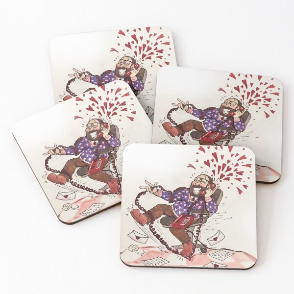 Item preview, Phone Guy FNAF Valentines "Call of the Heart" Vintage Style(Tasteful) Pinup  designed and sold by henwardhyckle.