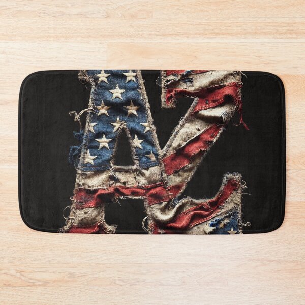 Item preview, "Worn Patriotic Letters: AZ" Arizona designed and sold by Wiredart.