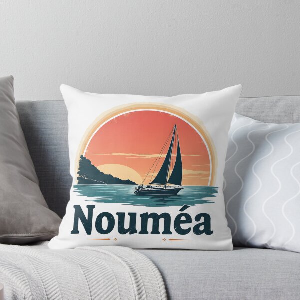 Item preview, Sailboat in Noumea at sunset designed and sold by Fab-Haven.