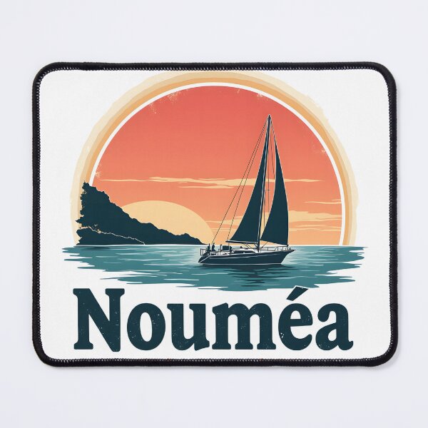 Item preview, Sailboat in Noumea at sunset designed and sold by Fab-Haven.