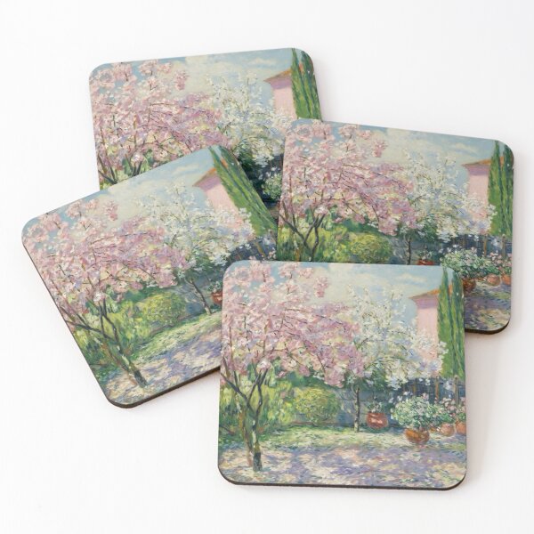 Item preview, French Impressionist Garden Painting | Spring Blossoms & Southern France. Art By Carraann  designed and sold by CARRAANN.