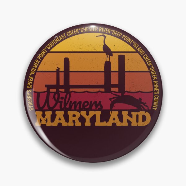 Item preview, Wilmers Maryland Sunset Retro Local Pride Logo designed and sold by CRHPOD20.