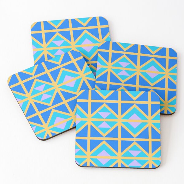 Item preview, Blue and Purple Triangle Geometric Design designed and sold by Studio of Shapes and Spectrum.