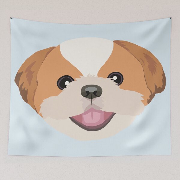Item preview, Shih Tzu is fluffy kawaii dog designed and sold by tayaan.