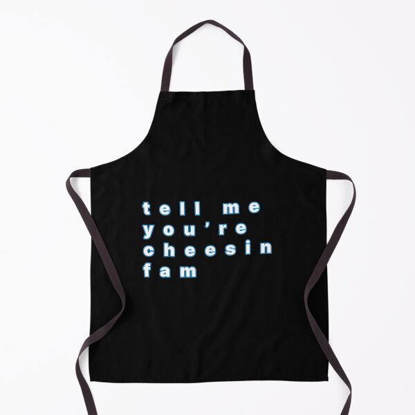 Item preview, Tell Me Youre Cheesin Fam Artistic Modern Text (Kendrick Lamar Inspired Design Graphic) Blue designed and sold by ZodiacGradient.