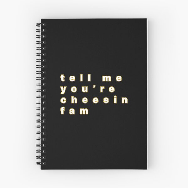 Item preview, Tell Me Youre Cheesin Fam Artistic Modern Text (Kendrick Lamar Inspired Design Graphic) Yellow designed and sold by ZodiacGradient.