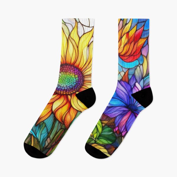 Item preview, Flowers in Stained Glass designed and sold by MystAvalon.