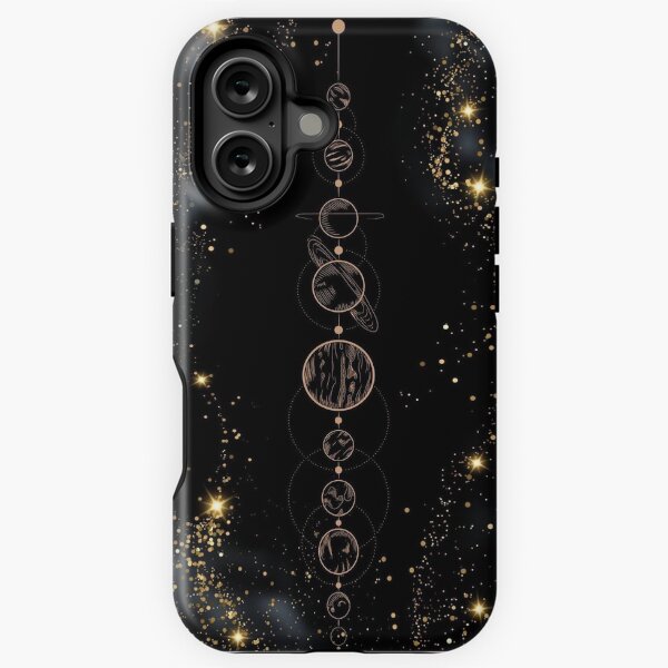 Aperçu de l'œuvre Coque de téléphone planètes et étoiles créée et vendue par GraceMind.