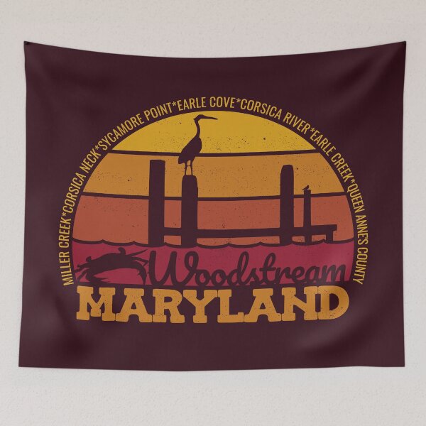 Item preview, Woodstream Maryland Sunset Retro Local Pride Logo designed and sold by CRHPOD20.