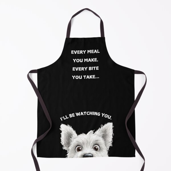 Item preview, Funny West Highland White Terrier Watching You - Black designed and sold by NicheFifty-Two.