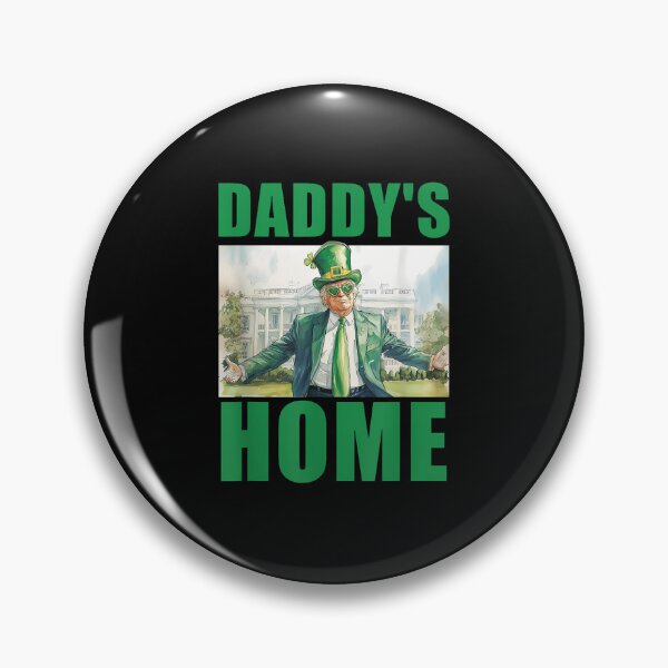 Item preview, Daddy Home Trump White House Patrick Day Leprechaun Shamrock designed and sold by diyoor.