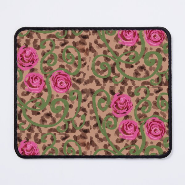 Vista previa del artículo con la obra «Estampado de leopardo floral para uso diario», diseñado y vendido por Leannepit.