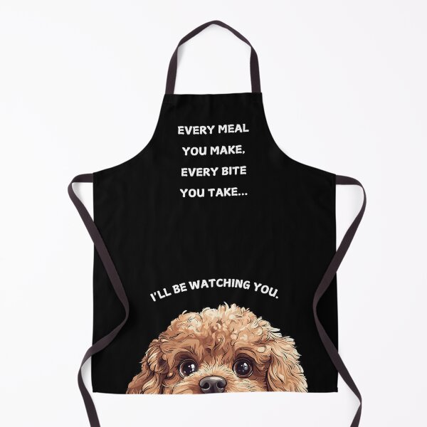 Item preview, Funny Toy Poodle Watching You - Black designed and sold by NicheFifty-Two.