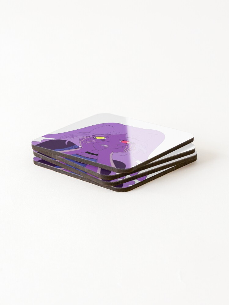 Thumbnail 4 of 5, Coasters (Set of 4), Yandere Rini designed and sold by Rinis-Bazaar.