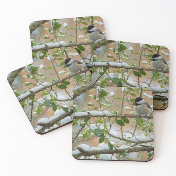 Item preview, Carolina Chickadee with a snack designed and sold by CretaceousCreatures.