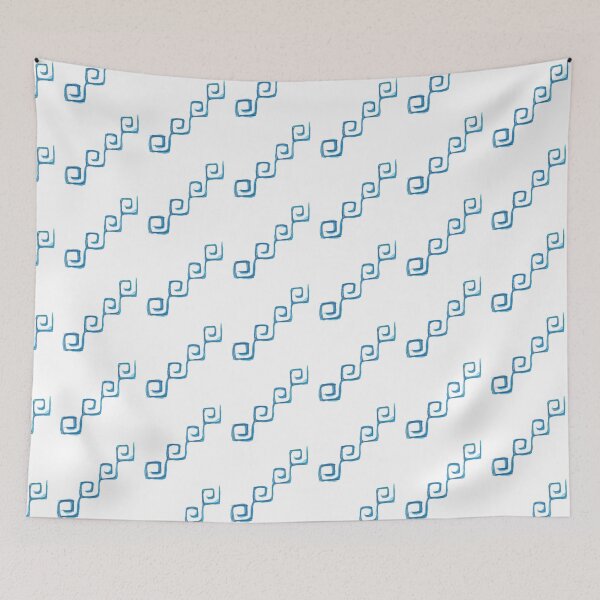 Item preview, Flowing Diagonal Deep Sea Blue designed and sold by MagentaTwilight.