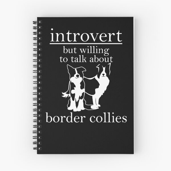 Item preview, Introvert But Willing To Talk About Border Collies | NickerStickers®  on Redbubble designed and sold by NickerStickers.