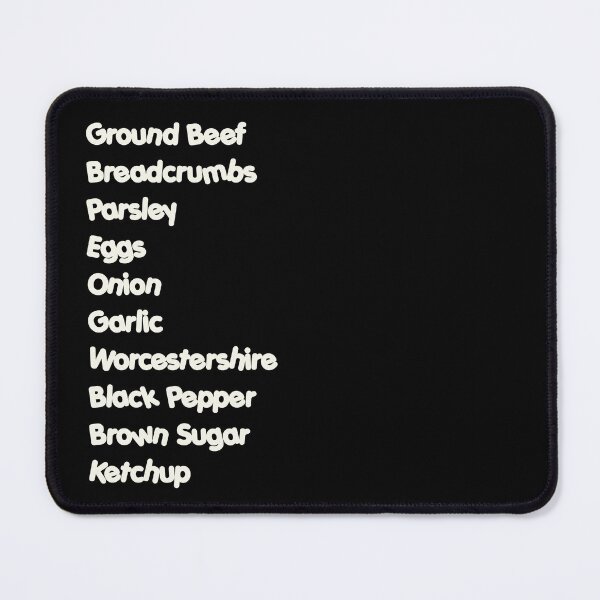 Item preview, All-American Meatloaf Recipe Classic Retro Typography designed and sold by OriginalBeerCat.