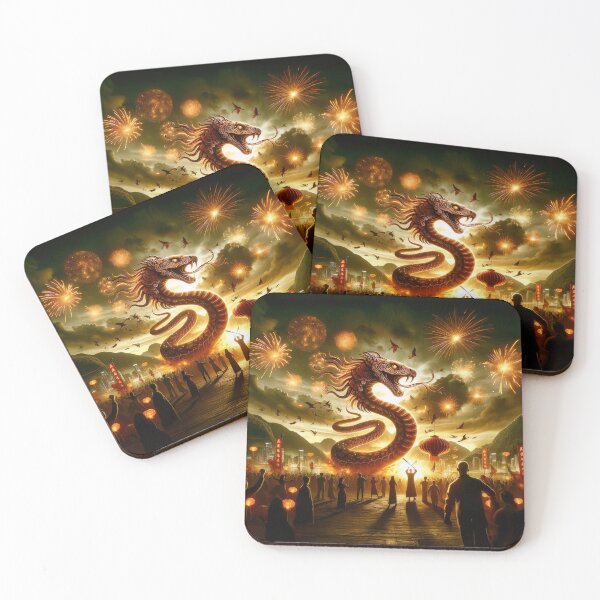 Item preview, "2025 Year of the Wood Snake Fireworks Celebration designed and sold by noelallumphoto.