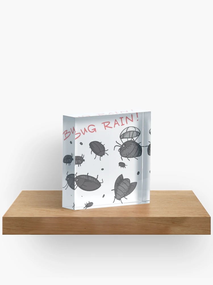 Thumbnail 2 of 5, Acrylic Block, Python Programming, Bugs rain Python Programming designed and sold by vectcd.