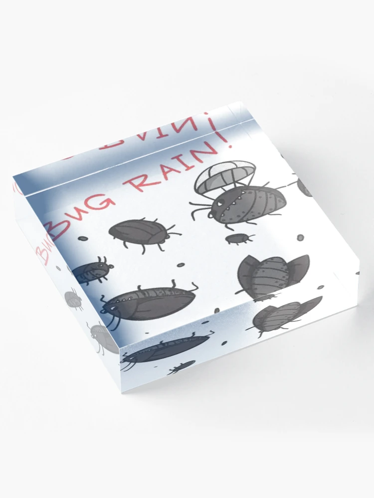 Thumbnail 4 of 5, Acrylic Block, Python Programming, Bugs rain Python Programming designed and sold by vectcd.