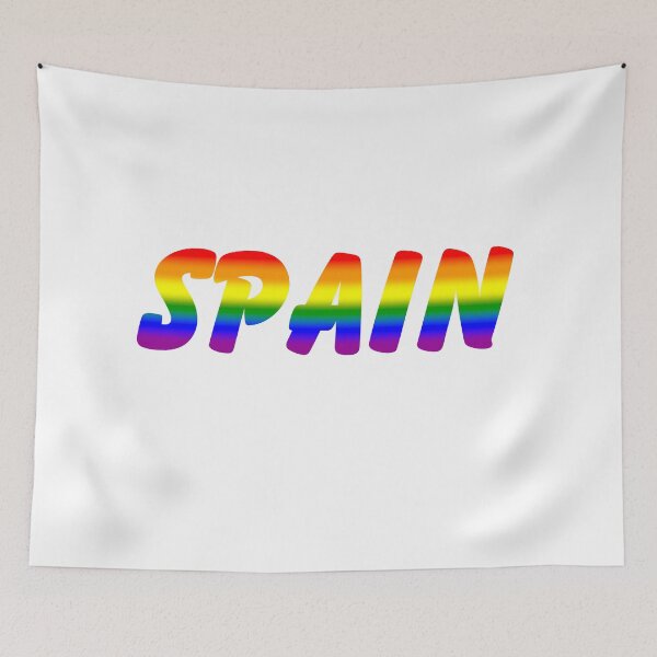 Item preview, LGBTQ Rainbow Pride Spain Design – Vibrant Pride Art designed and sold by Travelslightly.