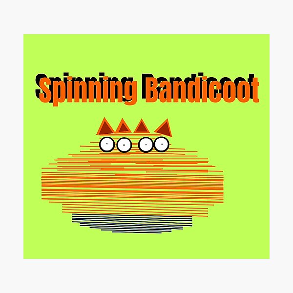 Item preview, Spinning Bandicoot! designed and sold by GrindWardrobe.