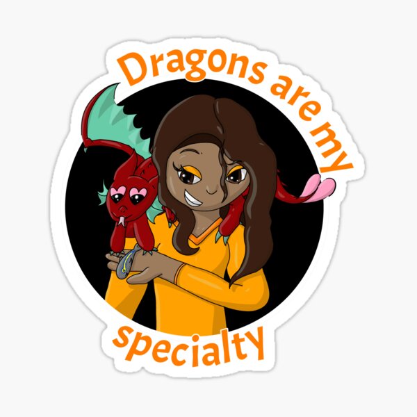 Item preview, Dragons Are My Specialty (Orange) designed and sold by Sketchy-Lee.