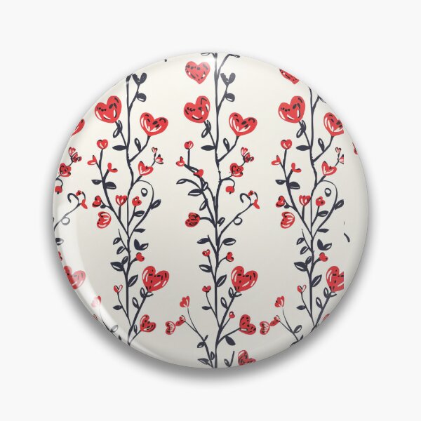 Item preview, Chic Vertical Floral Design with Red Hearts for a Modern Touch designed and sold by FestivityFinds.