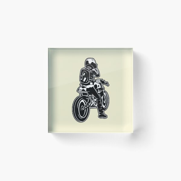 Item preview, Cafe Racer motorcycle 02_black white designed and sold by RollOn.