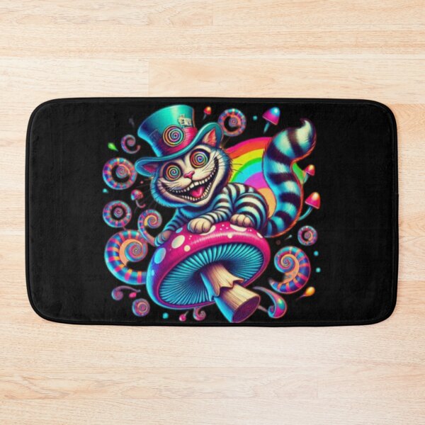 Artikelvorschau, Grinsende Grinsekatze mit Regenbogen-Psychedelika entworfen und verkauft von Shs-Kenya.