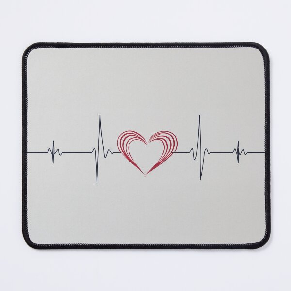 Item preview,  Heartbeats Aligned - Minimalist Love Pulse Art designed and sold by VisionArtist Ca.