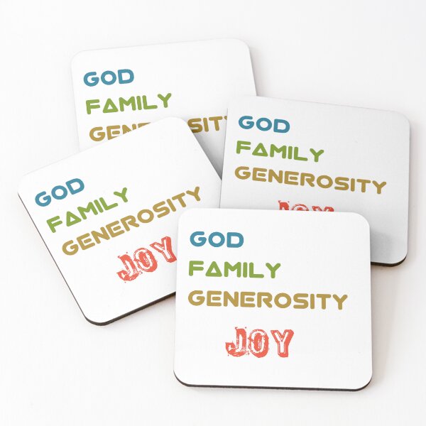 Item preview, GOD,FAMILY,GENEROSITY,JOY designed and sold by 1stShotTri.