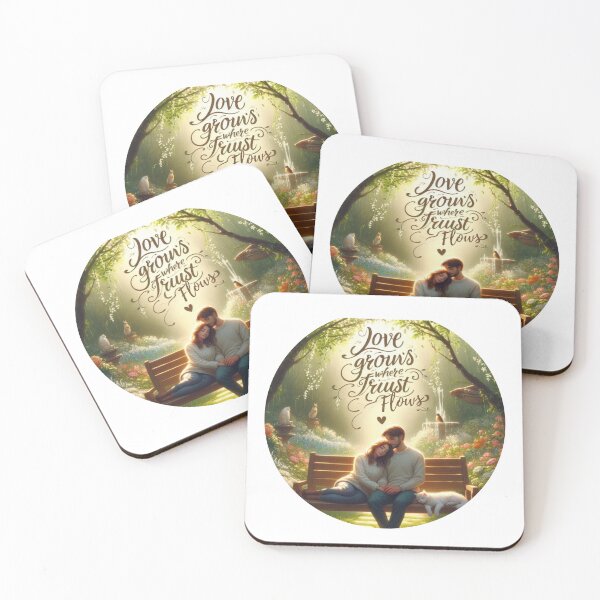 Item preview, Love Grows Where Trust Flows – Romantic Nature-Inspired Design designed and sold by bannzy.